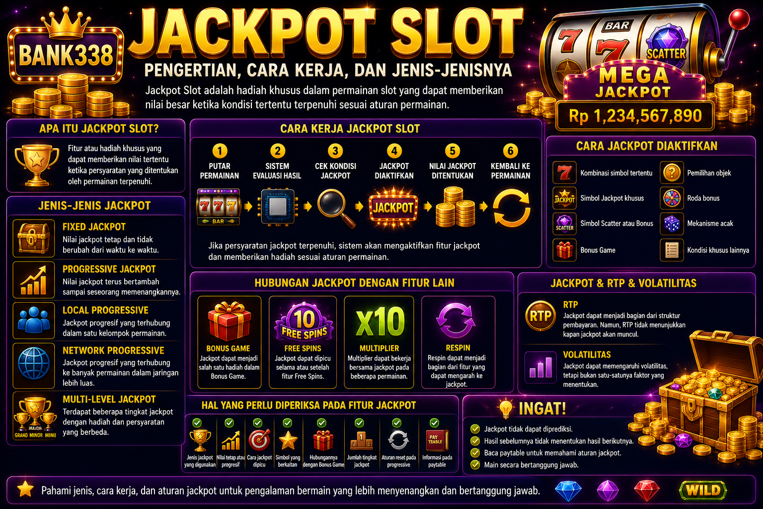 Jackpot Slot: Pengertian, Cara Kerja, dan Jenis-Jenisnya