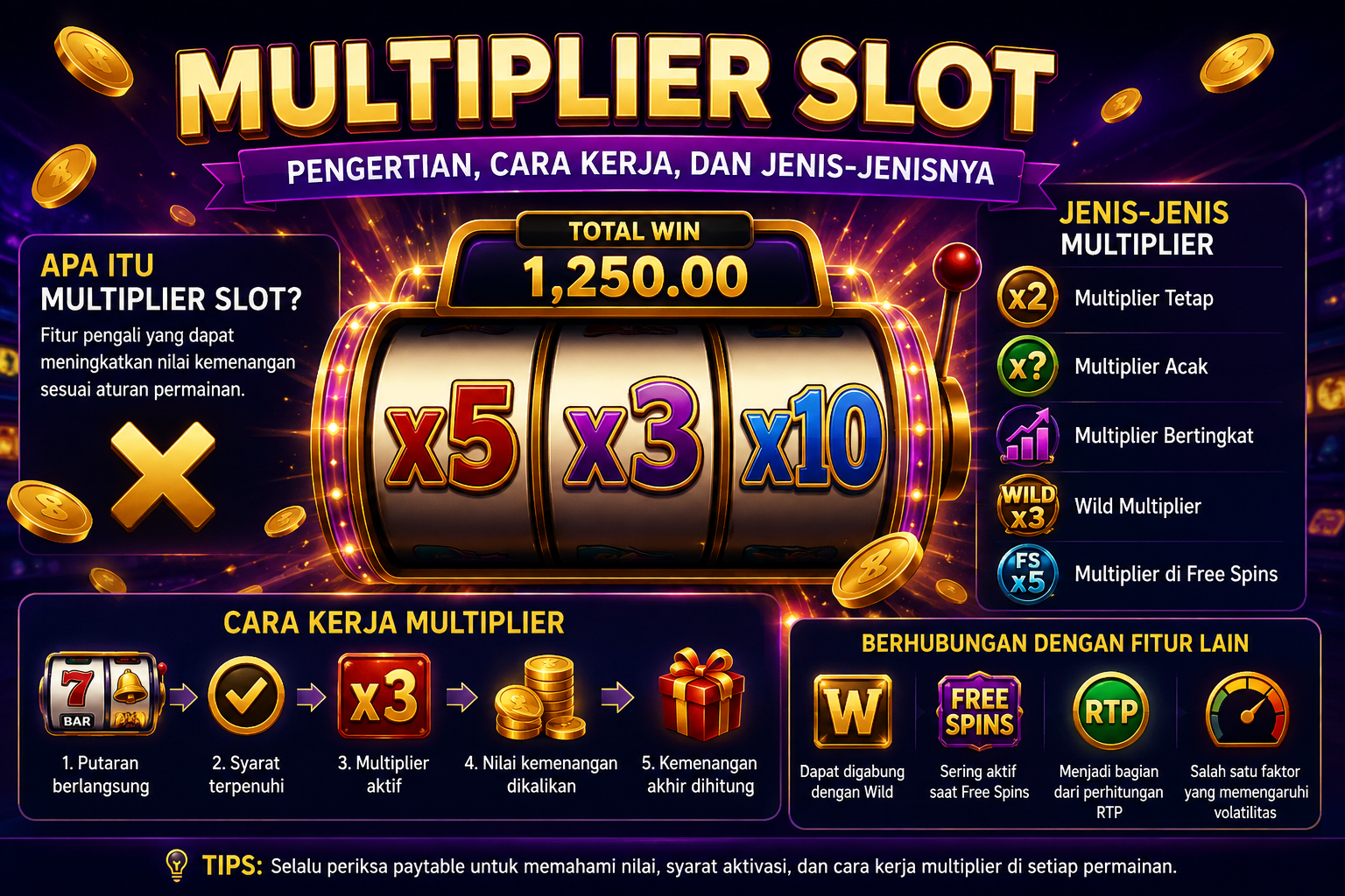 Multiplier Slot: Pengertian, Cara Kerja, dan Jenis-Jenisnya