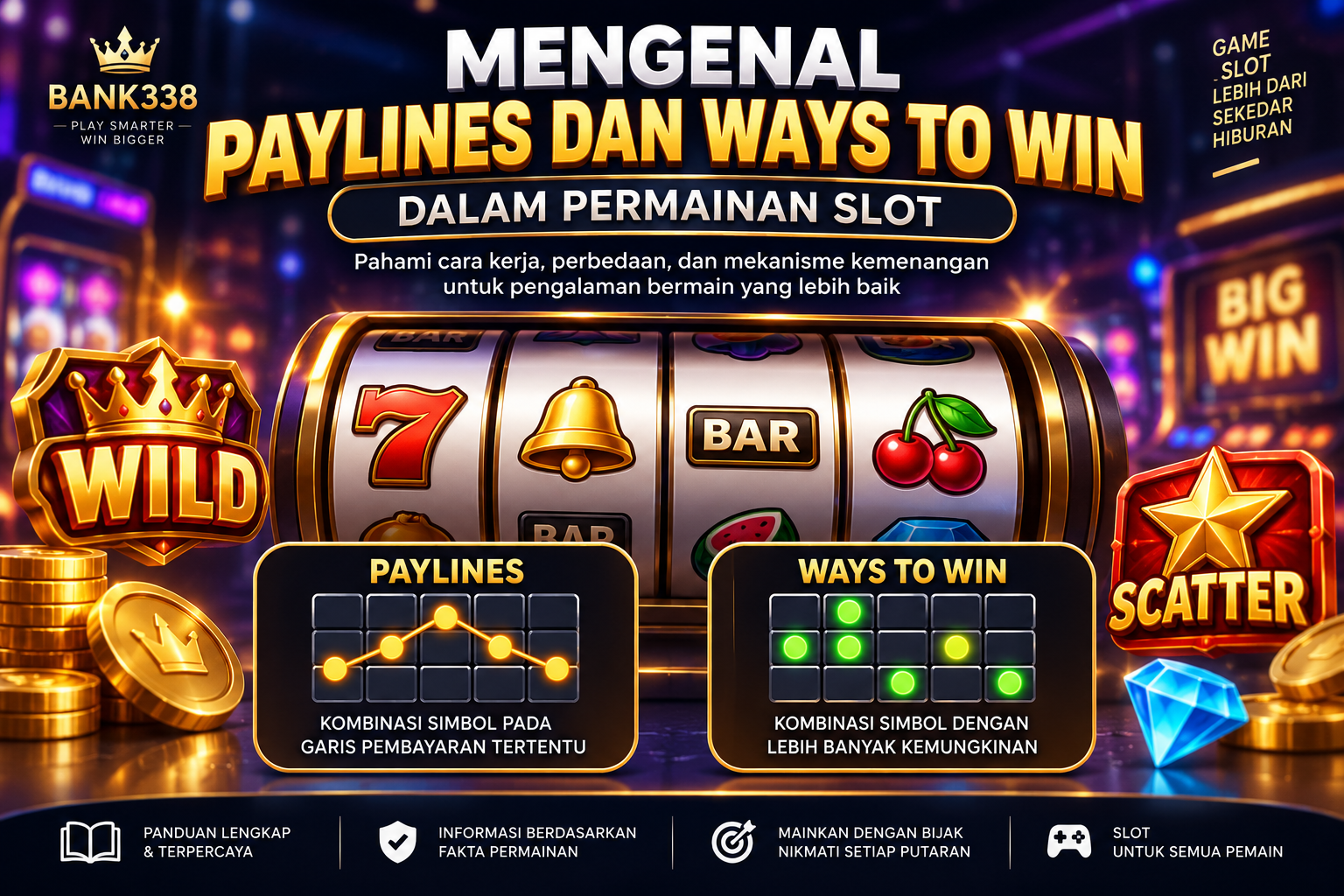 Mengenal Paylines dan Ways to Win dalam Permainan Slot