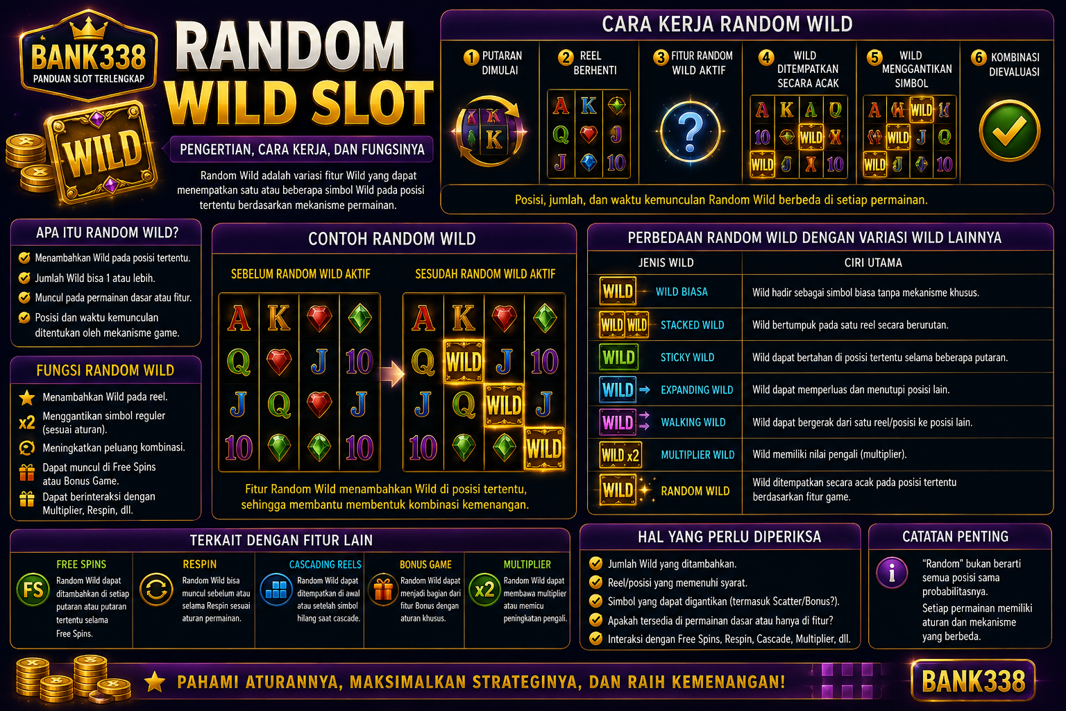 Random Wild Slot: Pengertian, Cara Kerja, dan Fungsinya