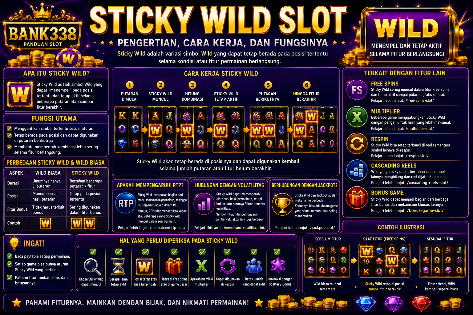 Sticky Wild Slot: Pengertian, Cara Kerja, dan Fungsinya